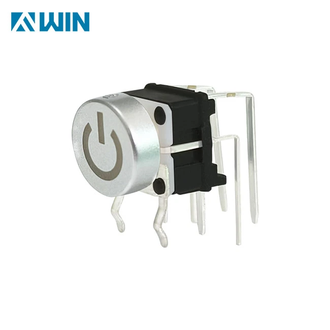 90 degree illuminated tact switch button